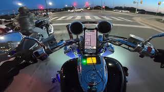 Evening Ride  VTX 1800 POV [upl. by Tnattirb857]