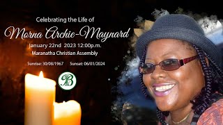 Celebrating the Life of Morna ArchieMaynard [upl. by Aliekat462]