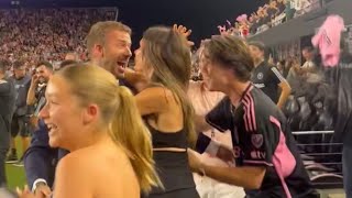 The Reaction of David Beckham amp his Family to Messi’s Goal 🥺 [upl. by Arriec]