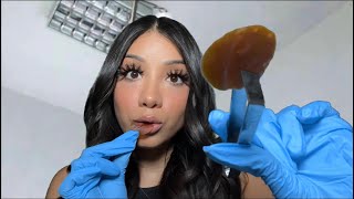 ASMR Weird Nurse Eats Your Face 👩🏻‍⚕️🫢mouth sounds scab eating personal attention Roleplay [upl. by Aihsetel911]