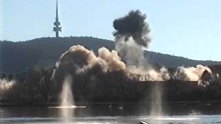 Canberra Hospital Implosion 1997 [upl. by Ahsietal]