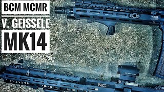 BCM MCMR v Geissele Mk14  Battle For MLOK Rail Supremacy [upl. by Emor]