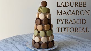 Laduree Macaron Pyramid Tutorial Using Trader Joe Macarons [upl. by Yenalem174]