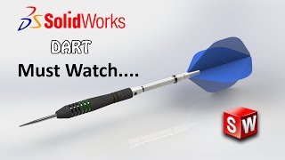 Solidworks Tutorial 35  Dart Modeling  In Hindi  Solidworks [upl. by Assiroc]