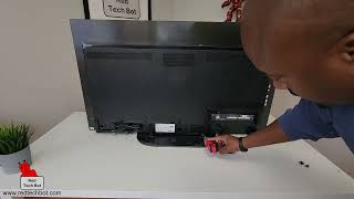 How to install the stand on the Sony Bravia 48 Inch OLED Smart TV Model A9S [upl. by Jahncke506]