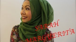 5 HIJAB STYLES FEATURING PLAIN MAXI SHAWLS FROM SARAH MARGUERITA SINGAPORE [upl. by Luiza]