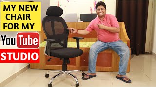 My New Chair for My YouTube Studio  Best Office Chair in India  Cellbell C100  CELLBELLDesk [upl. by Otreblif305]