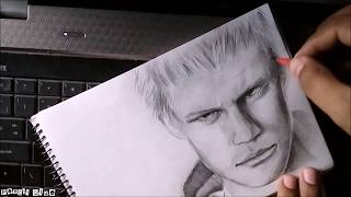 Drawing Nero  Devil May Cry 5 2019  Pencil Glue [upl. by Downe]