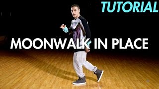 How to Moonwalk in Place Dance Moves Tutorial  Mihran Kirakosian [upl. by Ob]