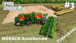 Harvesting SUGAR BEETS to produce SUGAR  HORSCH AGROVATION  FARMING SIMULATOR 22 [upl. by Aoket]