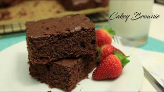 Mouthwatering Cakey Brownie Recipe [upl. by Boru]