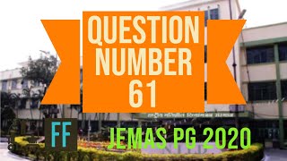 61 JEMAS JENPAS PG 2020 MPT Paper Solve  Question Number 61  Housemaids Knee [upl. by Anauqaj]