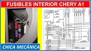 Diagrama Fusilera INTERNA CHERY A1  Diagrama de Caja de fusibles interior CHERY Arauca [upl. by Barimah]