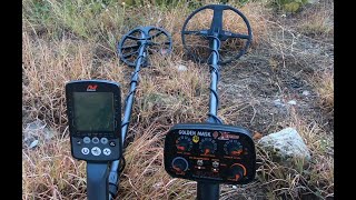 Golden Mask 4Xtreme vs Minelab Equinox 800  Depth and Recovery speed in the same time [upl. by Alled]