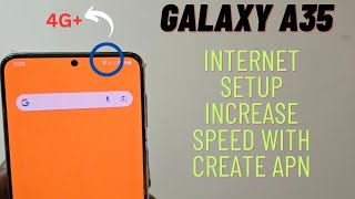 Galaxy A35 Android 14 Internet Settings Slow To Increase Speed 5G [upl. by Sheets]