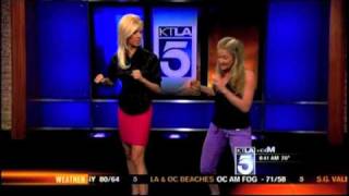 JennCassetta Stilettos and SelfDefense on KTLA Morning Show [upl. by Ahsinam]