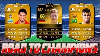 FIFA 14 UT  RT CHAMPIONS  NEYMAR  REUS SIF 87  SUAREZ UP  KikiFutFiFa [upl. by Akemor]