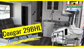 2023 Cougar Half Ton 29BHL  lightweight family fifth wheel [upl. by Mattias]