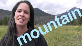 How to Say MOUNTAIN and SENTENCE  American English [upl. by Sanjiv]