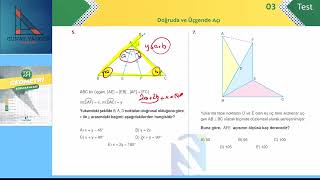 SUPARA TYT AYT GEOMETRİ 2024 TEST 3 DOĞRUDA VE ÜÇGENDE AÇI [upl. by Lyon]