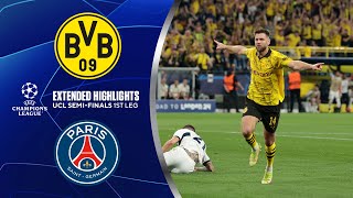 Borussia Dortmund vs PSG Extended Highlights  UCL SemiFinals 1st Leg  CBS Sports Golazo [upl. by Burton919]