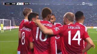 RASHFORD GOAL  PORTO VS MANCHESTER UNITED [upl. by Salamanca573]