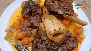 OSSO BUCO SANS ALCOOL  Recette Jarret de Bœuf Au Four très Facile et très Tendre [upl. by Busby]