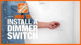 How to Install a Dimmer Switch 💡  The Home Depot [upl. by Anauqahs359]