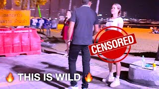 CRAZY FREELANCERS in Pattaya Thailand Beach Road Night Walking Tour in 4K Ultra HD [upl. by Cirle]