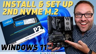 How to Install amp Set Up a Second NVMe M2 SSD  Windows 11 [upl. by Jodi453]