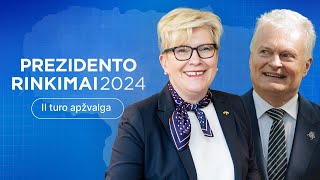 Prezidento rinkimai 2024 Speciali laida II turo balsavimo rezultatams aptarti [upl. by Alessig]