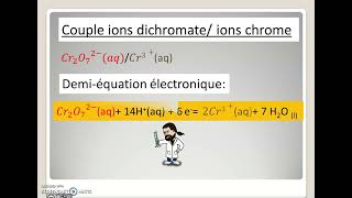 La réaction doxydoréduction dans un éthylotest [upl. by Lleze]