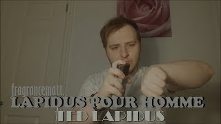 MFO Episode 266 Lapidus pour Homme by Ted Lapidus 1987 [upl. by Zed]