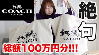 【COACH】総額100万円相当の福袋の中身が・・・【福袋2023】 [upl. by Acisej329]