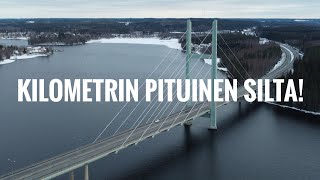 Tähtiniemen silta Heinola Drone ilmakuvaa [upl. by Ann]