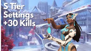 The Best Symmetra Settings for Competitive Play  Overwatch 2 [upl. by Ahsienom422]