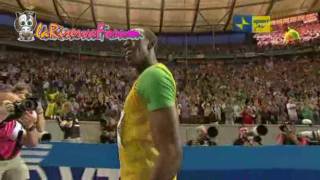 Mondiali Atletica Berlino 2009 WR 1919 USAIN BOLT nella finale 200 metri  20 agosto [upl. by Gabey]