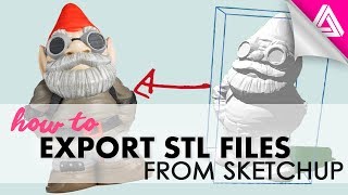 How to Export STL Files from Sketchup [upl. by Rehptosirhc]