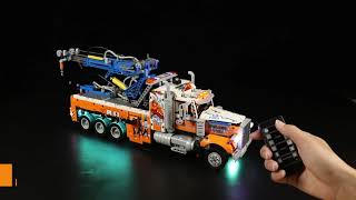 Lighting Kit For LEGO 42128 Heavyduty Tow Truck [upl. by Orenid]