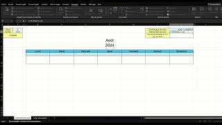 Comment créer un calendrier mensuel sur Excel [upl. by Ellimak170]