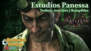 Batman Arkham Knight  Trofeos Acertijos y Objetos Rompibles  Estudios Panessa [upl. by Gilead]