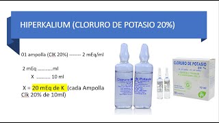 HIPOKALEMIA  CORRECCIÓN DE LA HIPOKALEMIA  CASO CLÍNICO HIPOKALEMIA  HIPOPOTASEMIA [upl. by Nyrehtak]