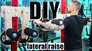 DIY Lateral Raise Machine  How to build equipment for your home gym [upl. by Lowell]