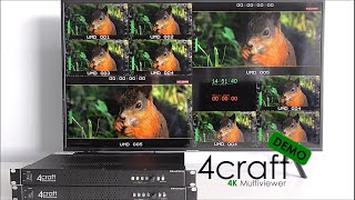 DEMO 4Craft  Broadcast 4K MultiviewerMultiview 3GSDI [upl. by Arhna]