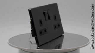 Contemporary Screwless Black Nickel Sockets and Switches [upl. by Eresed]