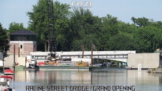 Full Tour of Brand New Menasha Racine Street Bridge Bridge Lifts Guides Showcases Etc [upl. by Trovillion]