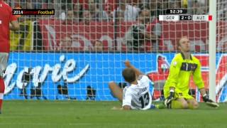 Deutschland Österreich 30 Schmidt ZDF Highlights WM 2014 Qualifikation [upl. by Aryan]