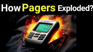 Pager Explosions Explained  How did pagers explode in Lebanon  What is a Pager [upl. by Nnahgiel]