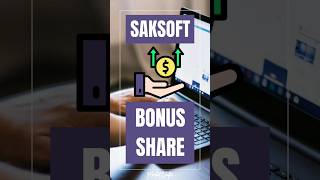 Saksoft Bonus Share News  Saksoft Share Latest News  Saksoft Share Price stockmarket sharemarket [upl. by Esinyt]