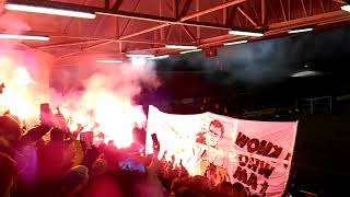 Bohemian FC vs Shamrock Rovers 31 fans pre match 16th Feb 2018 [upl. by Atiuqrahs]